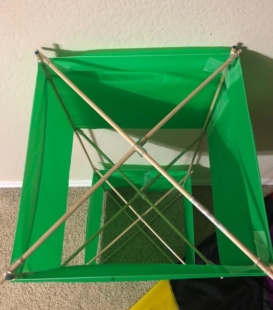 box kite prototype frame up 1