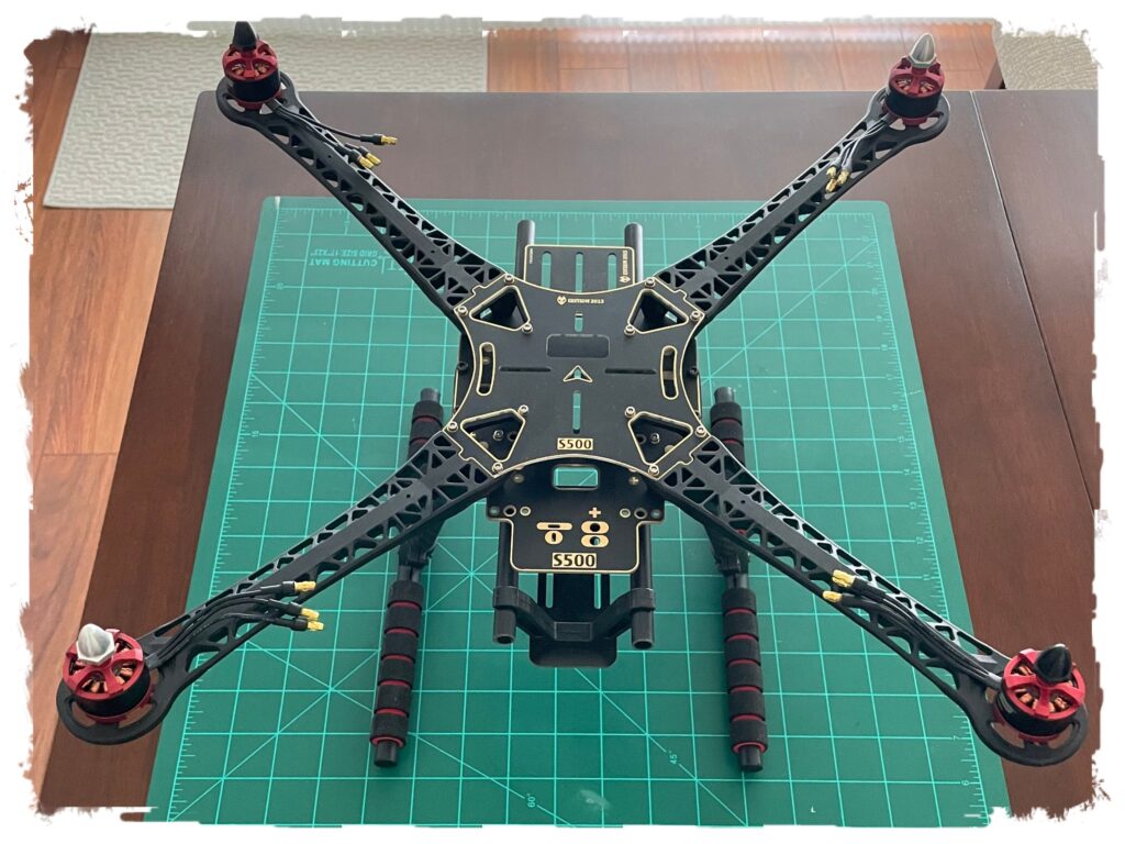Top Side view of Drone Chassis