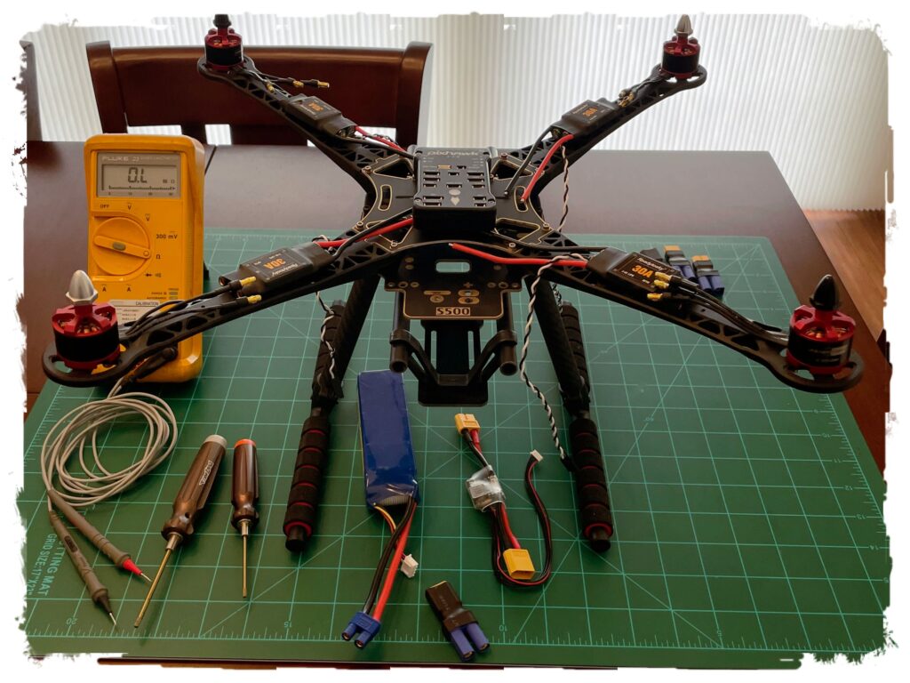 Drone ESC Staging.  Calculate Ohm's Law